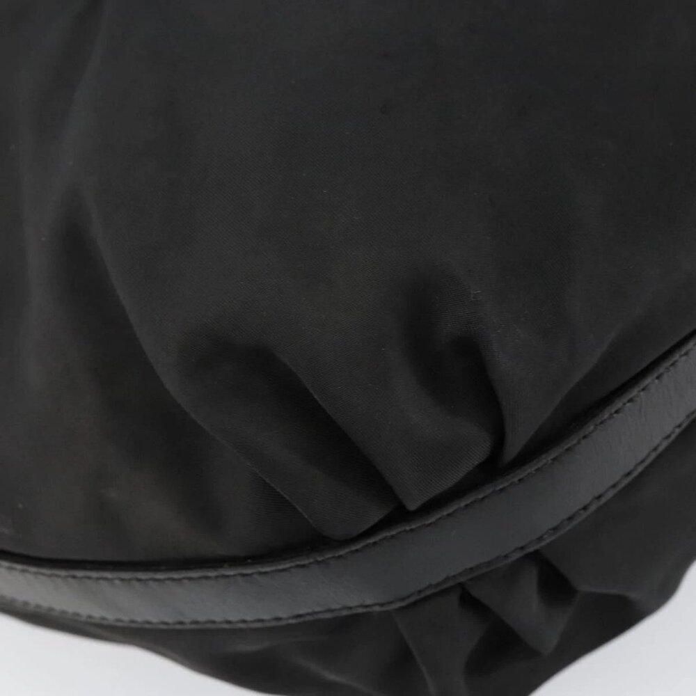 PRADA Shoulder Bag Nylon Black Silver Auth ka421 - Picture 4 of 16